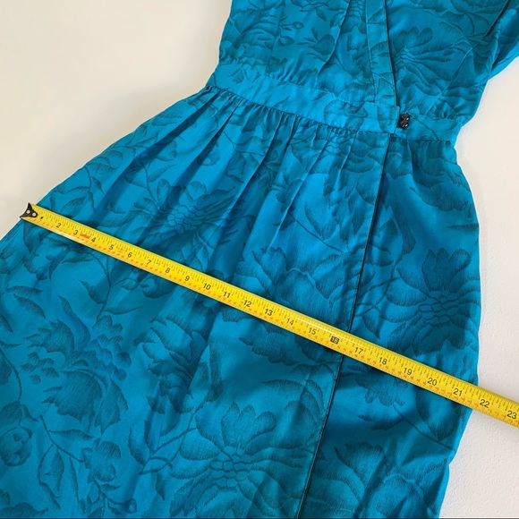 Vintage Floral Short Sleeve Wrap Dress Robbie Bee - Picture 5 of 12